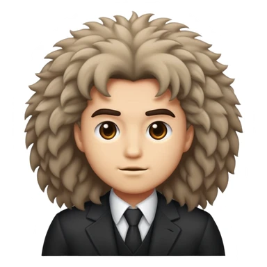 Fluffy hair final boss sticker