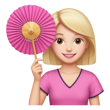 Clean girl pink fan and I love sticker