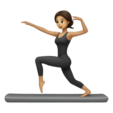 Brunette Pilates sticker