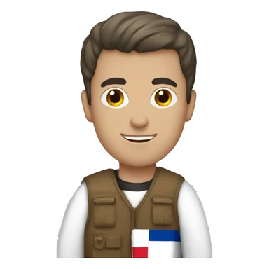 men with the croatian flag sticker