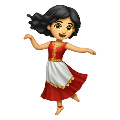 Armenian dancing girl sticker