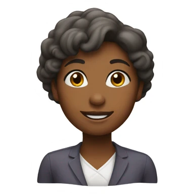 woman saying thank you sticker