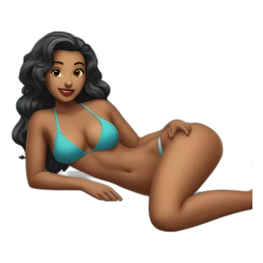 Sexy pose twi’lek (beach body) bed sticker