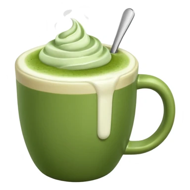 a matcha latte sticker