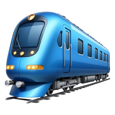 blue passenger train sticker
