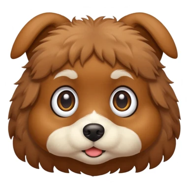 Little brown dog sticker