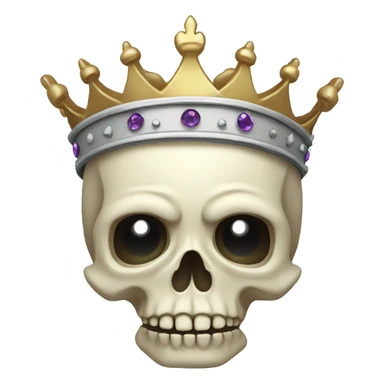 skull with crown sticker