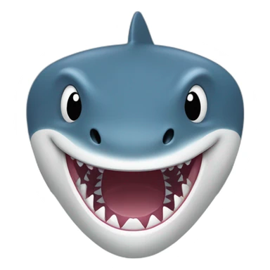 BLÅHAJ shark sticker