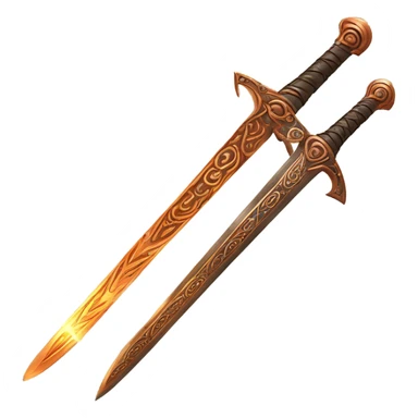 Magic Copper sword sticker