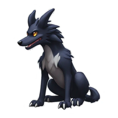  Cool Edgy Sergal-Houndoom-Fakémon  sticker