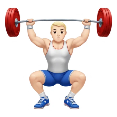 europian powerlifter converse shoes clean and jerk exercise sticker