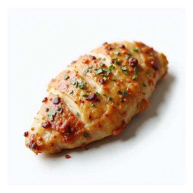 cooked chicken breast isolated, no background, realistic style, natural details sticker