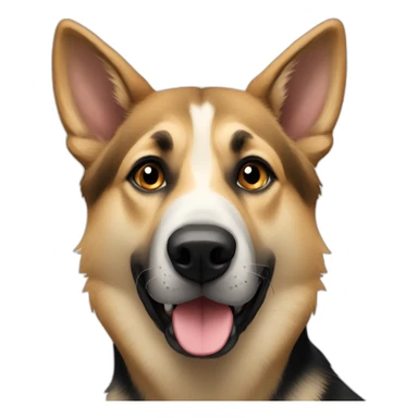 German shepherd husky mix sticker