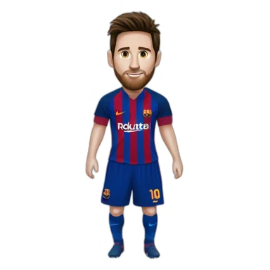 Messi doing siuu sticker