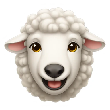 sheepish smile sticker