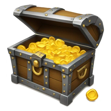 treasure chest open sticker