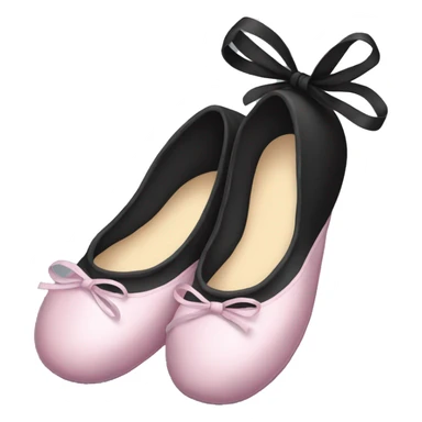 Black ballerina slippers  sticker