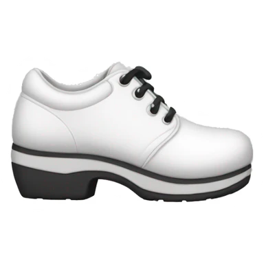 White chunky shoes sticker