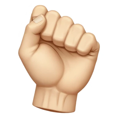 a fist shaking profusely sticker