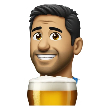 Luis Suárez drink beer sticker