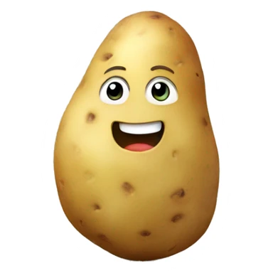 Potato hugging potato sticker