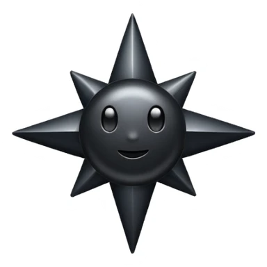 Сделай пожалуйста эмодзи надпись black star service sticker
