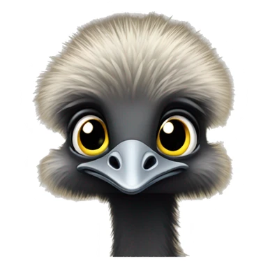 Cute baby emu  sticker