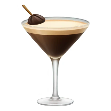 Espresso martini in tall glass sticker