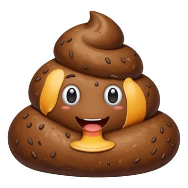 Big piece of poop sticker
