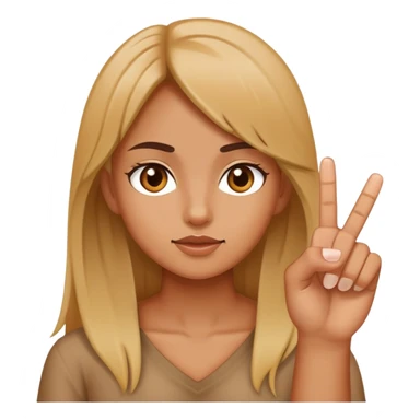 girl sticking up the middle finger sticker