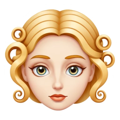 a lady hypnotizes with spirals in eyes sticker
