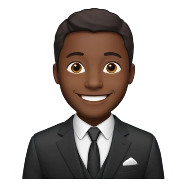 black king with suit sticker