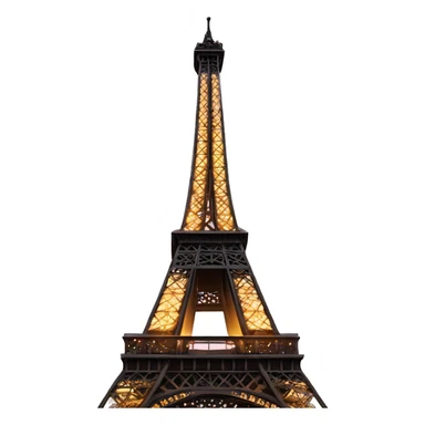Eiffel tower light up sticker