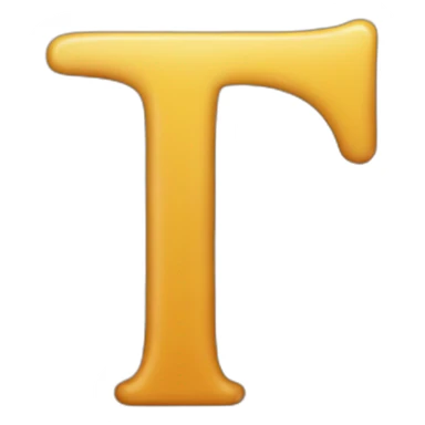 The letter T sticker