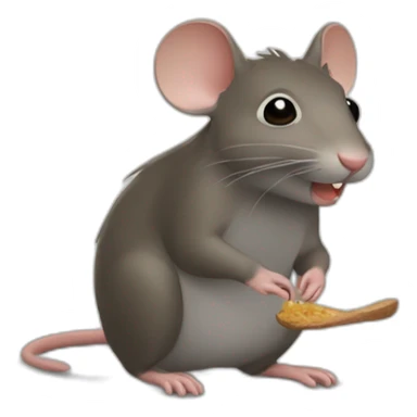 Raton-laveur qui mange un sonut sticker