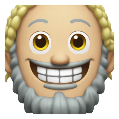 Edward Newgate from "One Piece" laughing. sticker