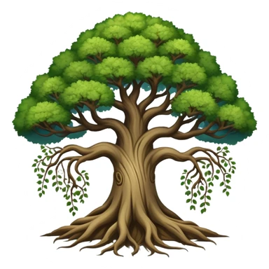 yggdrasil tree- upper world-lower world sticker