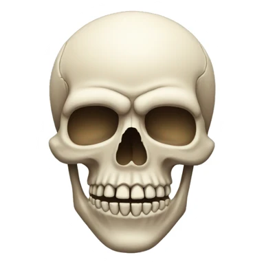 skull with a bruh sticker