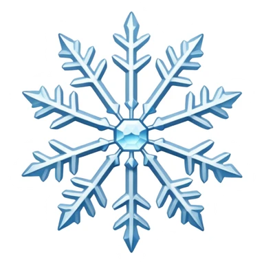 Snow flake, 128 x 128 sticker