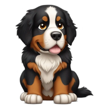 Bernese mountain dog viking sticker