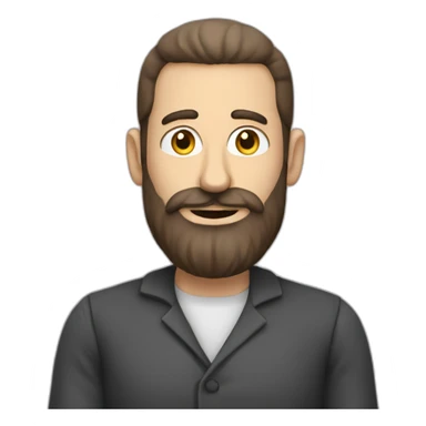 jewish man with large nose and beard rubbing hands together sticker