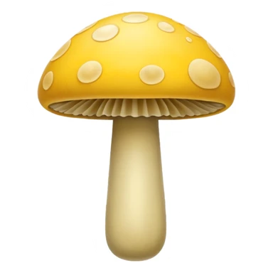 Yellow mashroom sticker