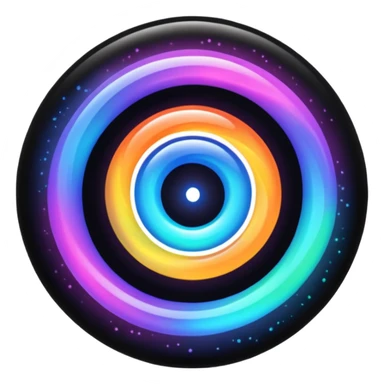 black magic particles sticker