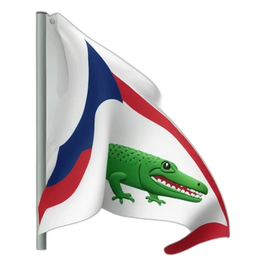 Flag lacoste logo sticker