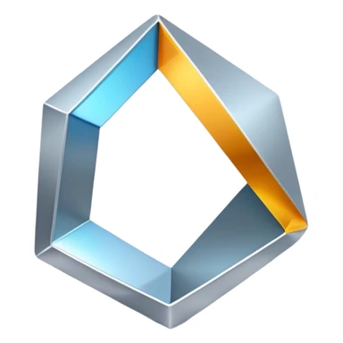 abstract irregular geometric shape with uneven edges and asymmetrical form sticker