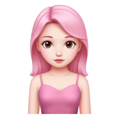 Girly Pink white sticker