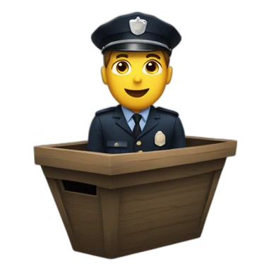 policeman in a coffin sticker