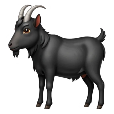 black goat side view sticker