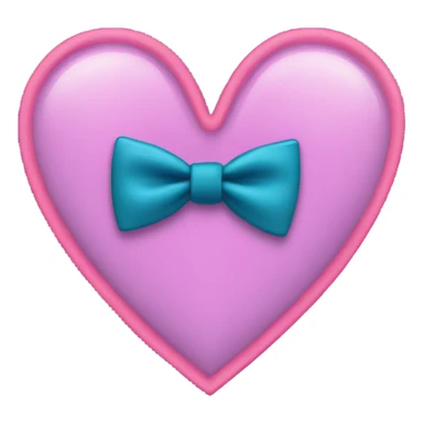 Heart with bow tie sticker
