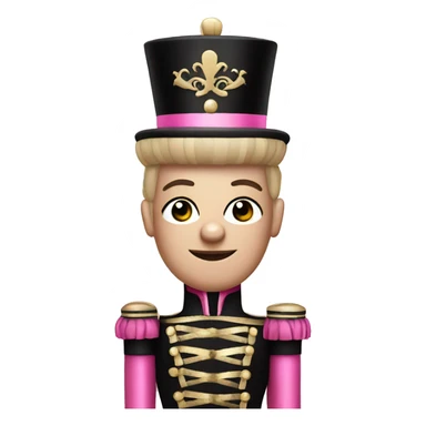  pink and black nutcracker sticker
